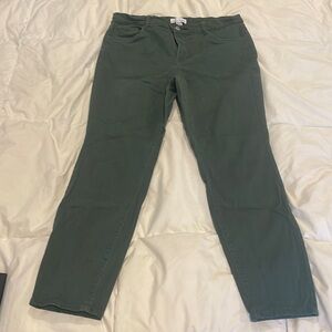 NWOT Loft, pine green pants, size 14